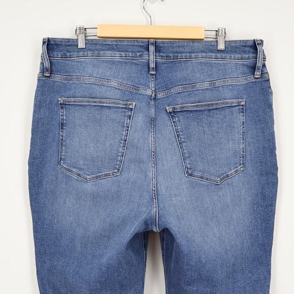 J. Crew Factory Curvy Mid Rise Flare Crop Jeans Signature Stretch Size 34 NWOT - Picture 6 of 8